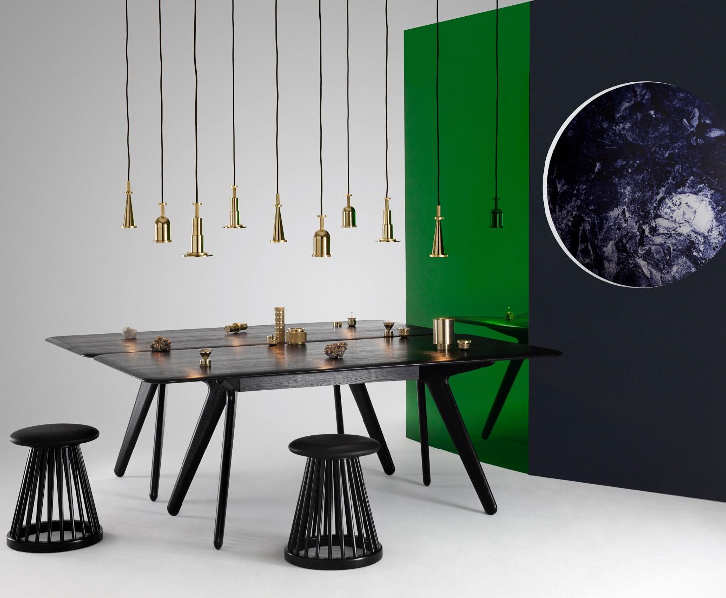 Stuhlfan von Eichenholz