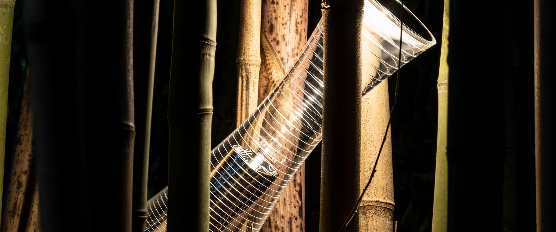 Tragbare Lampe COMR TOGETHER transparent mit Silber