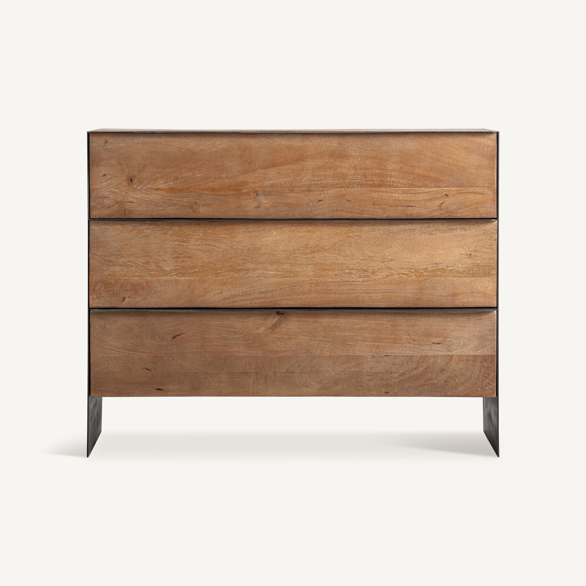 Kommode KILLEANY van mango-hout met metalen afwerking