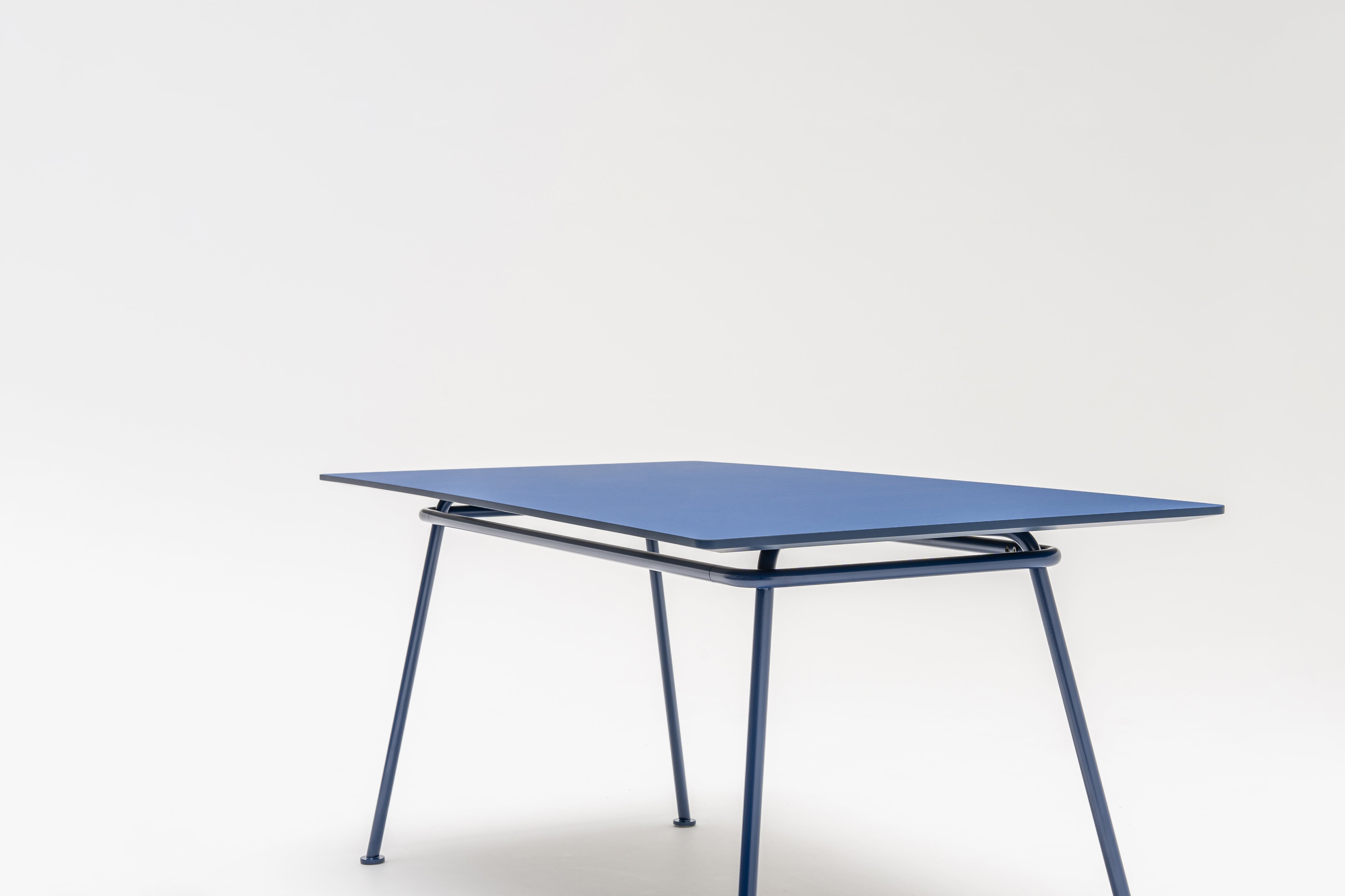 New school rectangular table metal base