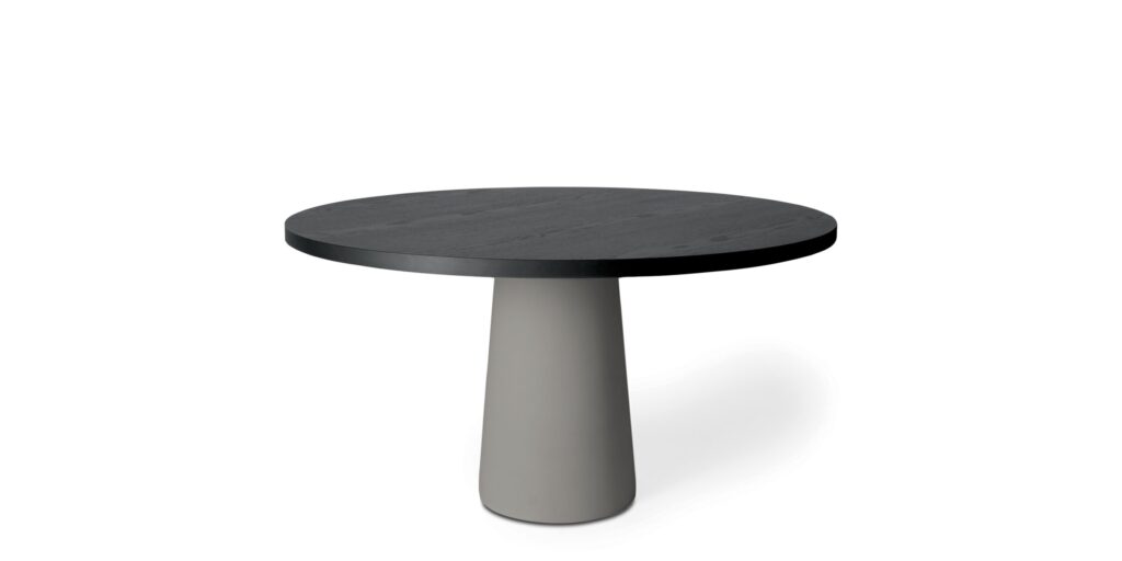 Ronde tafel CONTAINER van eikenhout