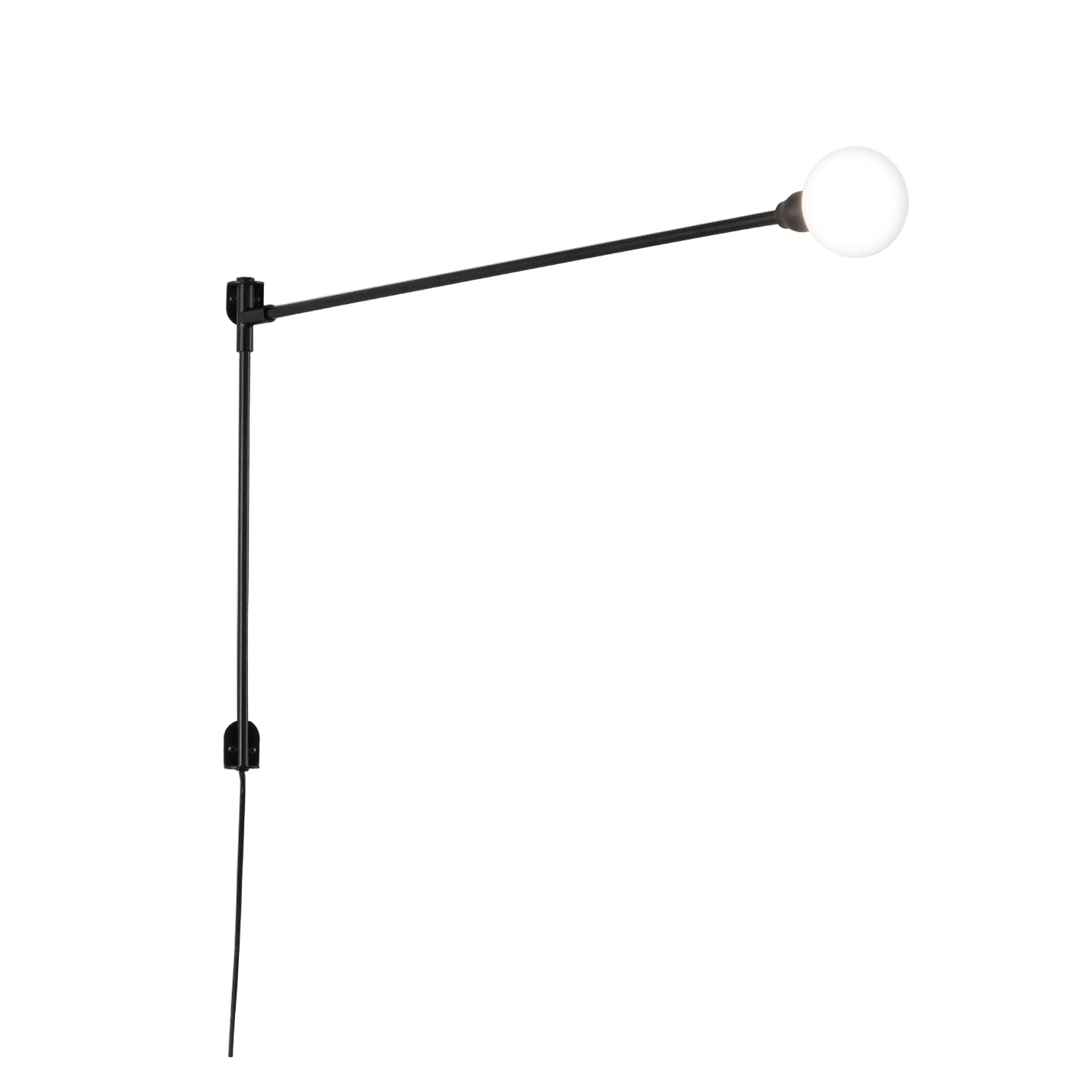 Wandlamp met arm POTENCE PIVOTANTE zwart