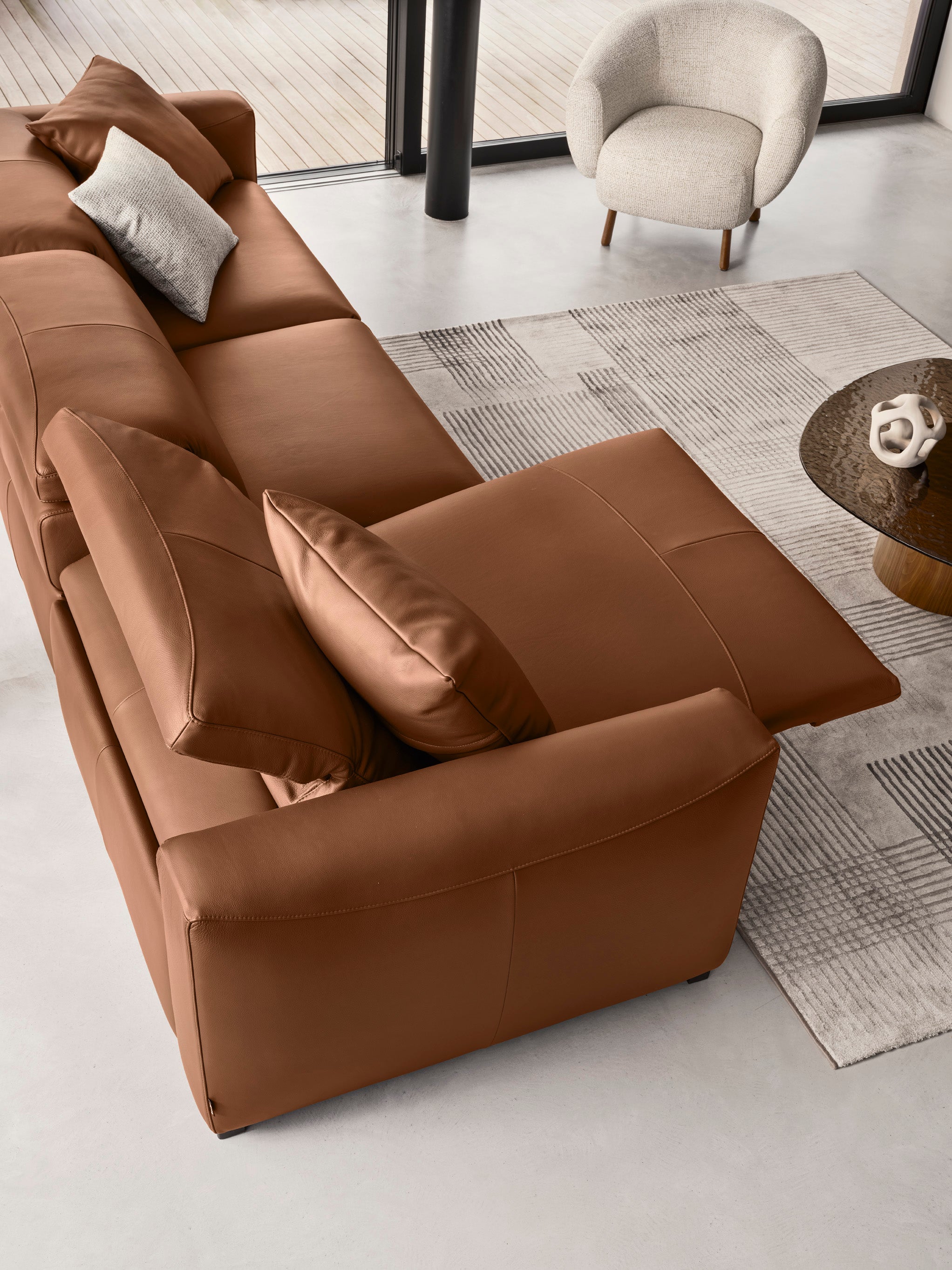 WAVE Upholstered 3-Seater Sofa