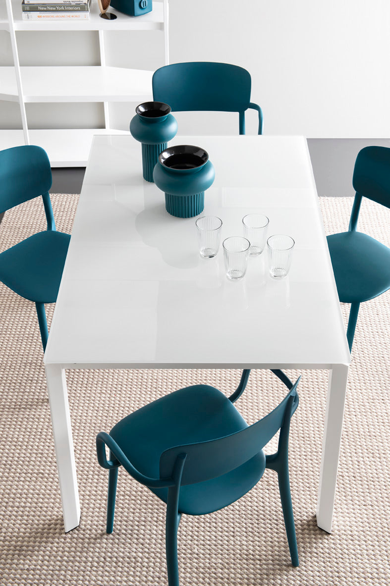 Stoel met armleuningen LIBERTY blauw