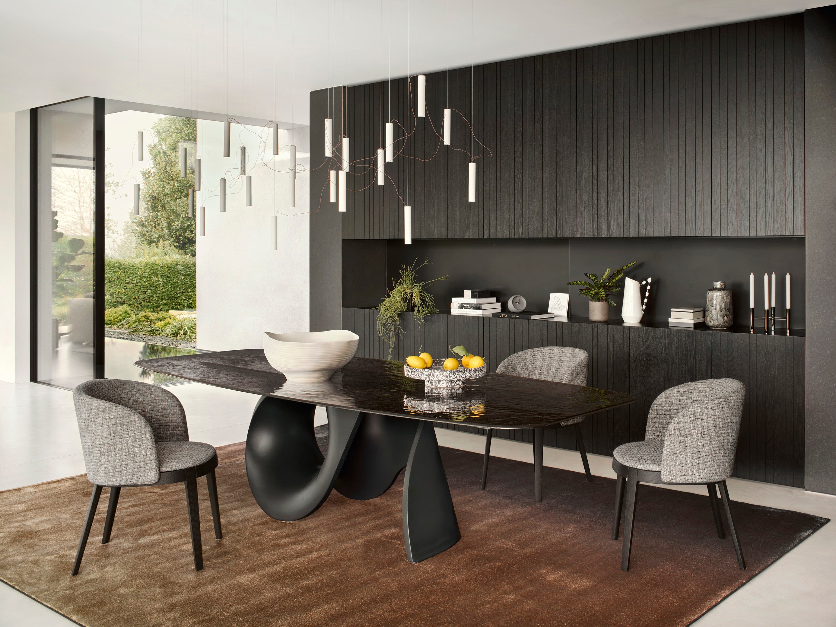 Tafel SEASHELL witte blad met witte basis