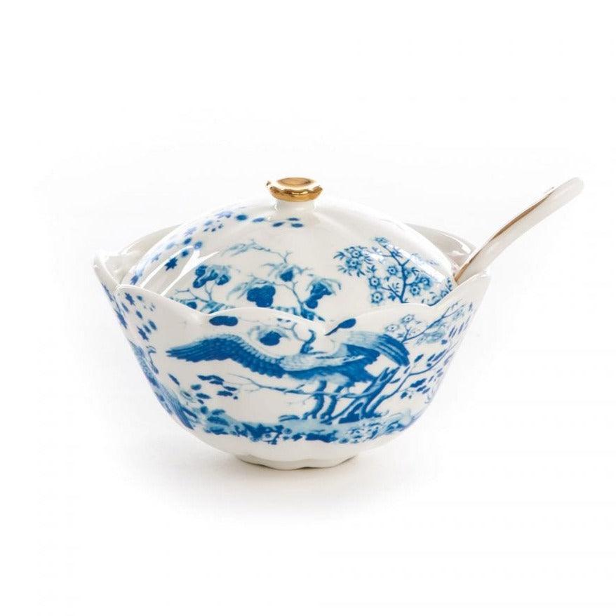 Cukiernica z łyżeczką HYBRID MAURILIA porcelanowy Seletti Eye on Design