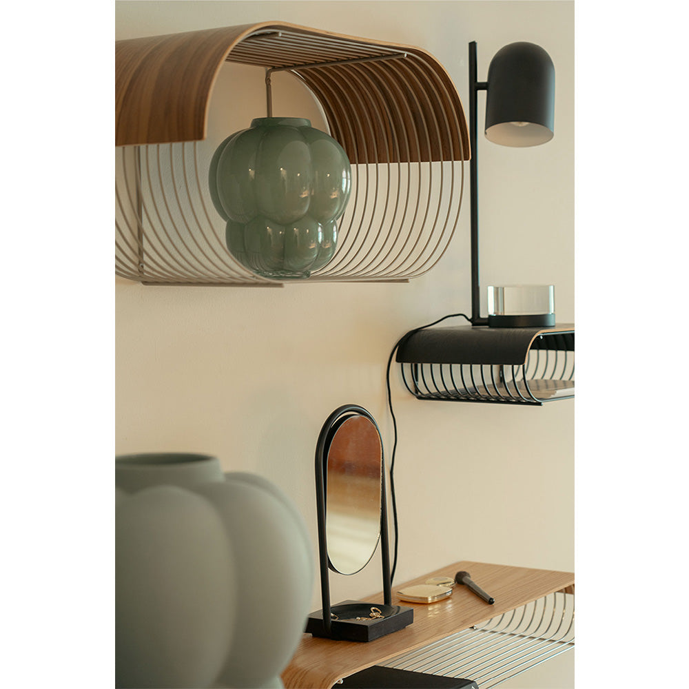 CURVA tray light oak wood