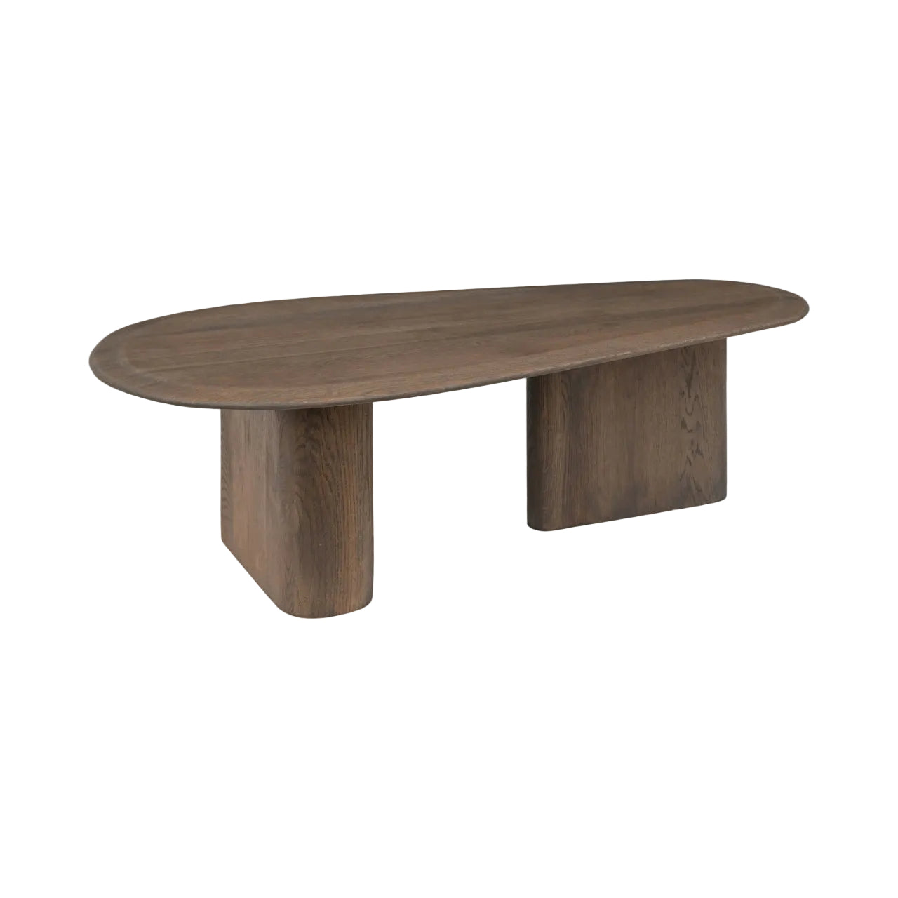 Set van salontafels CASTELLO bruin met marmeren blad