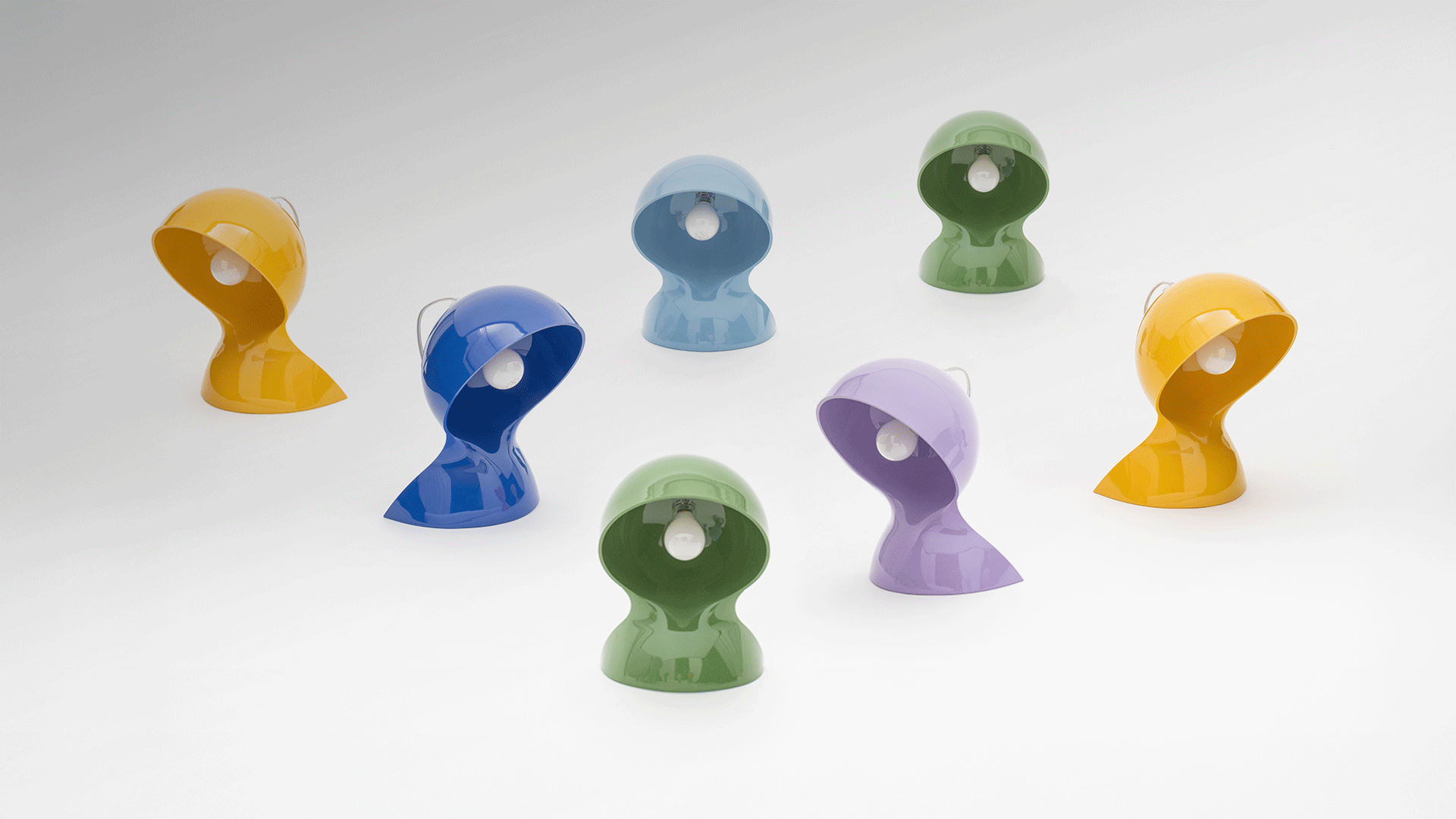 Tafellamp DALÙ koninklijk blauw