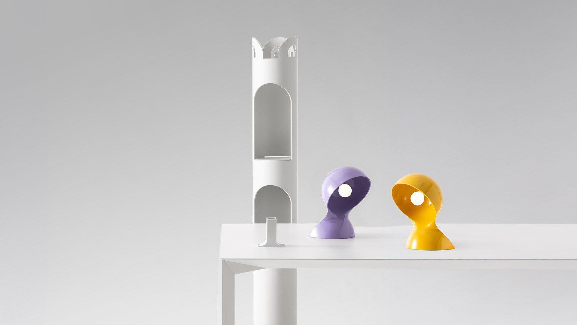 Tischlampe DALÙ gelb