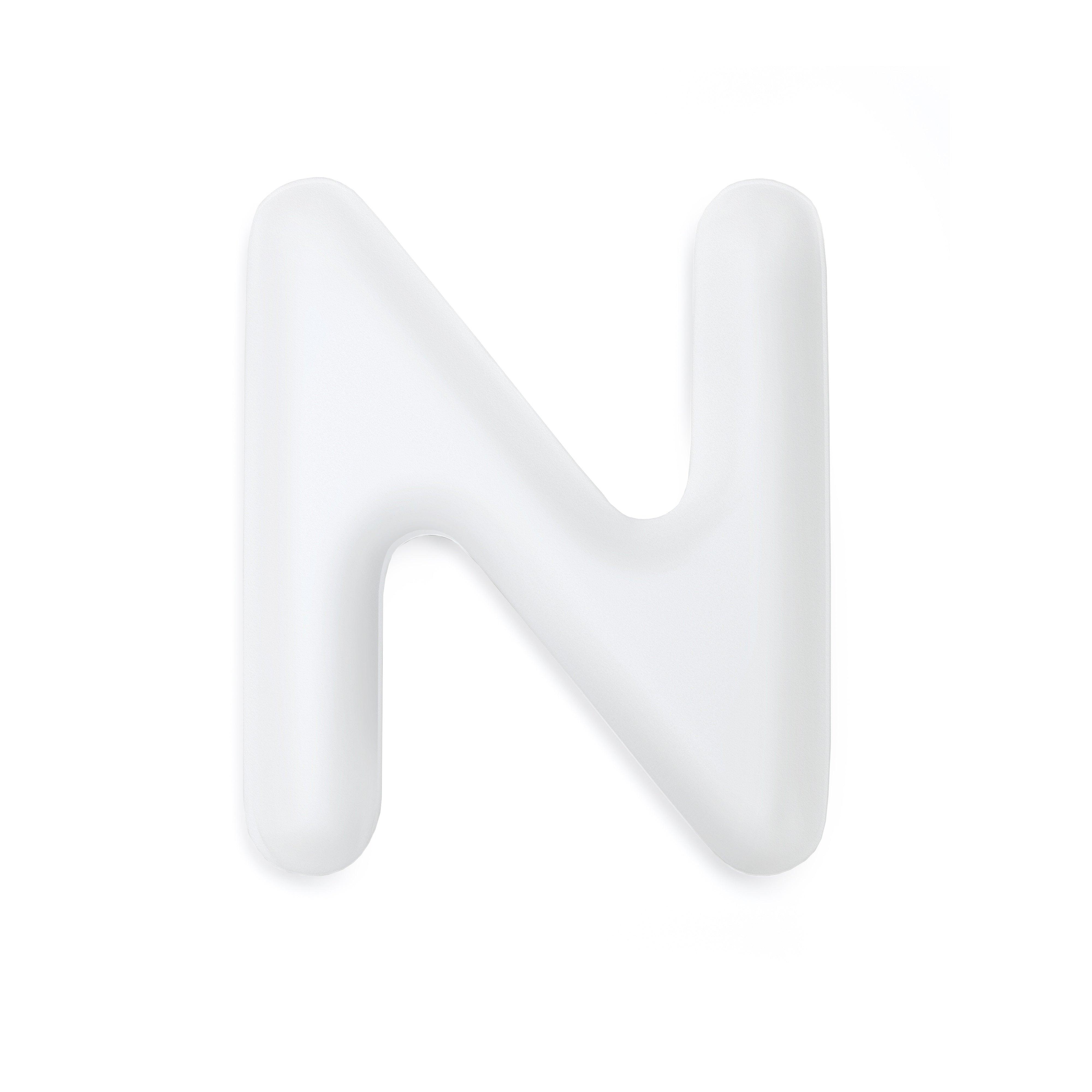 Dekoracja litera alfabetu FIDU biały mat Zieta Studio N Eye on Design
