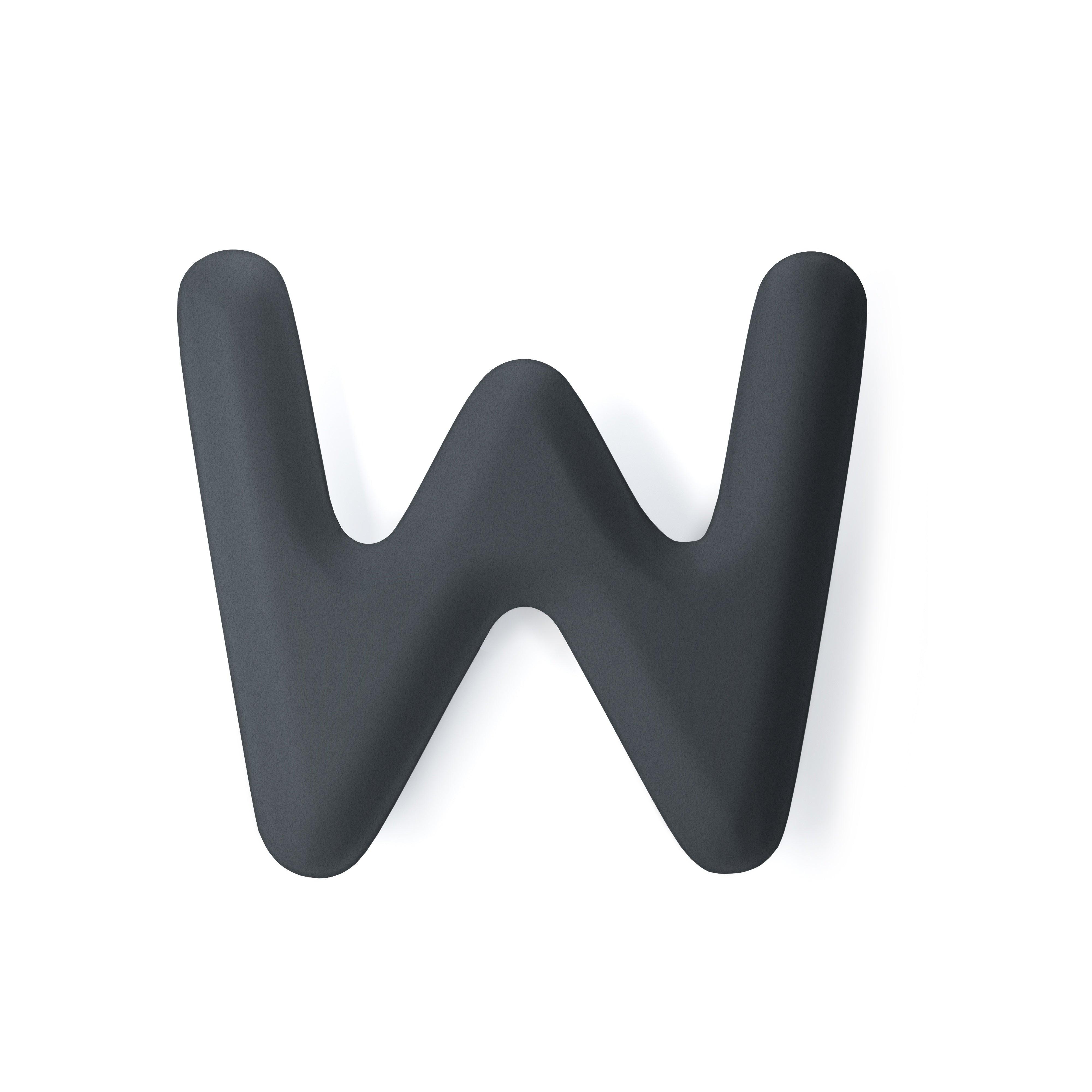 Dekoracja litera alfabetu FIDU grafitowy szary mat Zieta Studio W Eye on Design