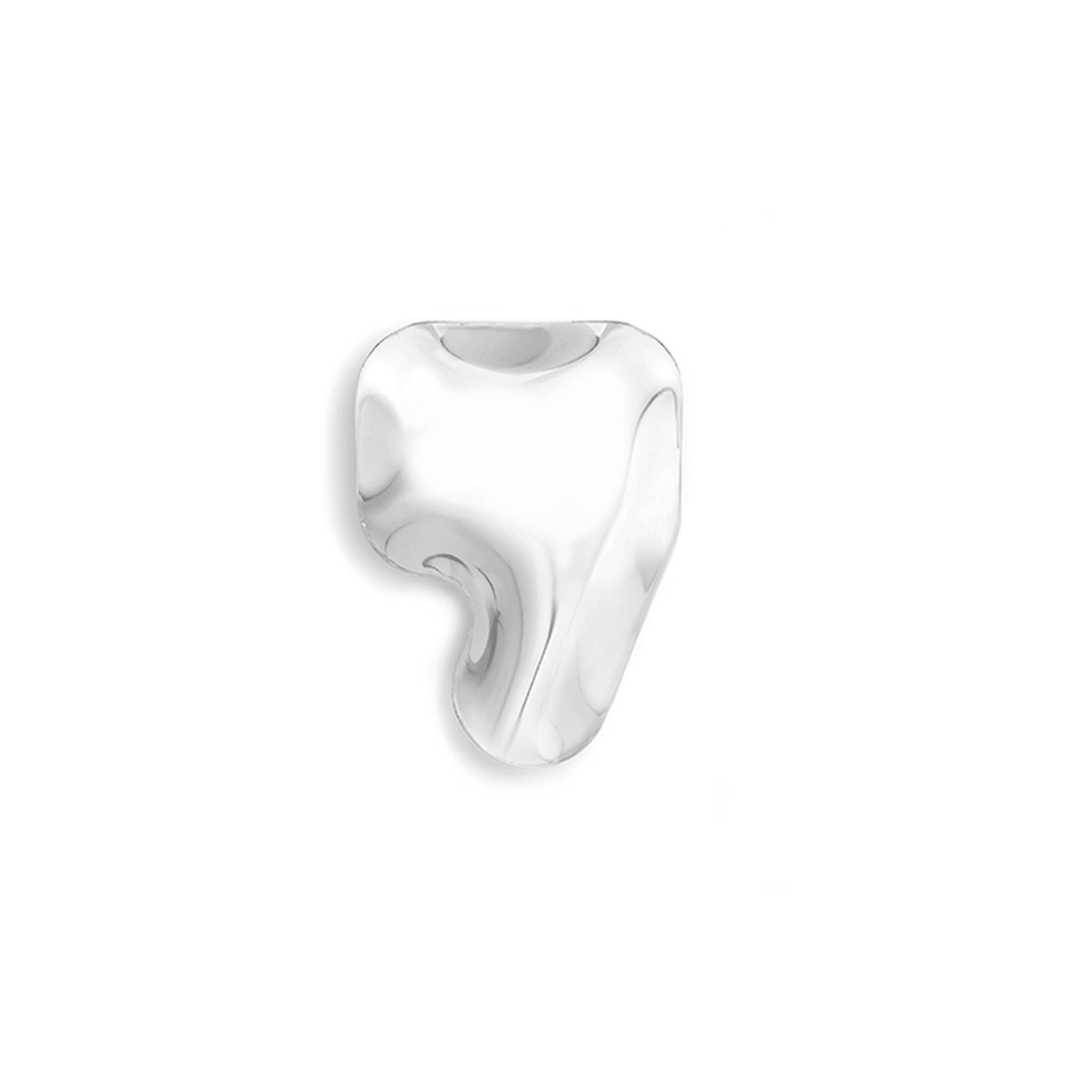 Dekoracja litera alfabetu FIDU inox Zieta Studio , Eye on Design