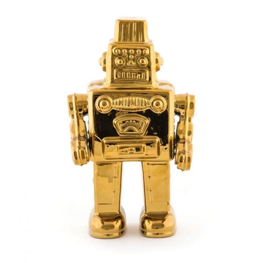Dekoracja MEMORABILIA MY ROBOT złoty Seletti Eye on Design