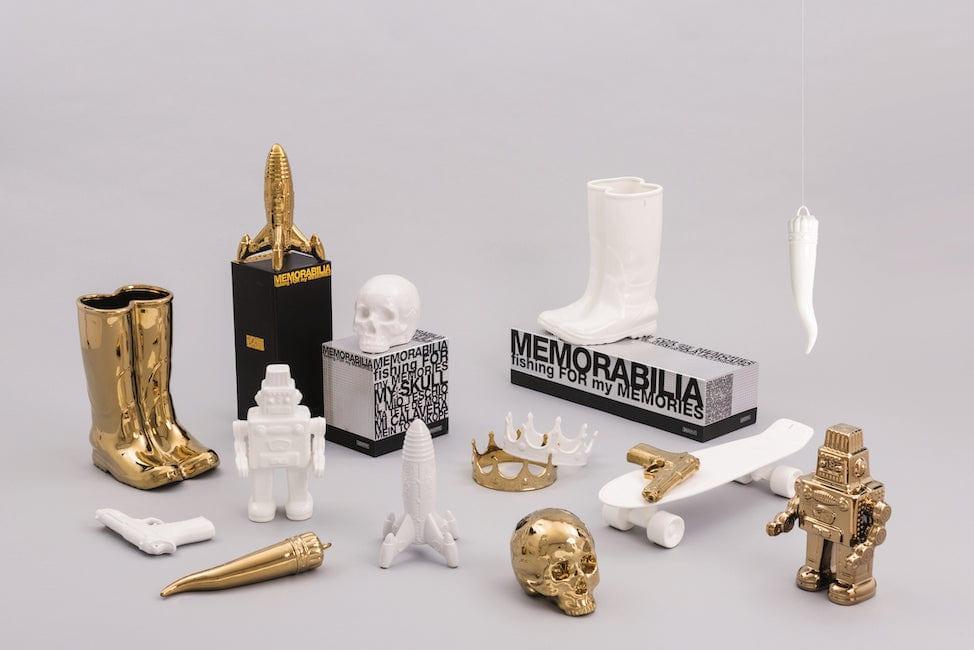 Dekoracja MEMORABILIA MY ROBOT złoty Seletti Eye on Design