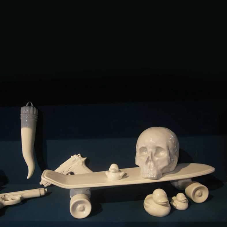 Dekoracja MEMORABILIA MY SKATEBOARD biały Seletti Eye on Design