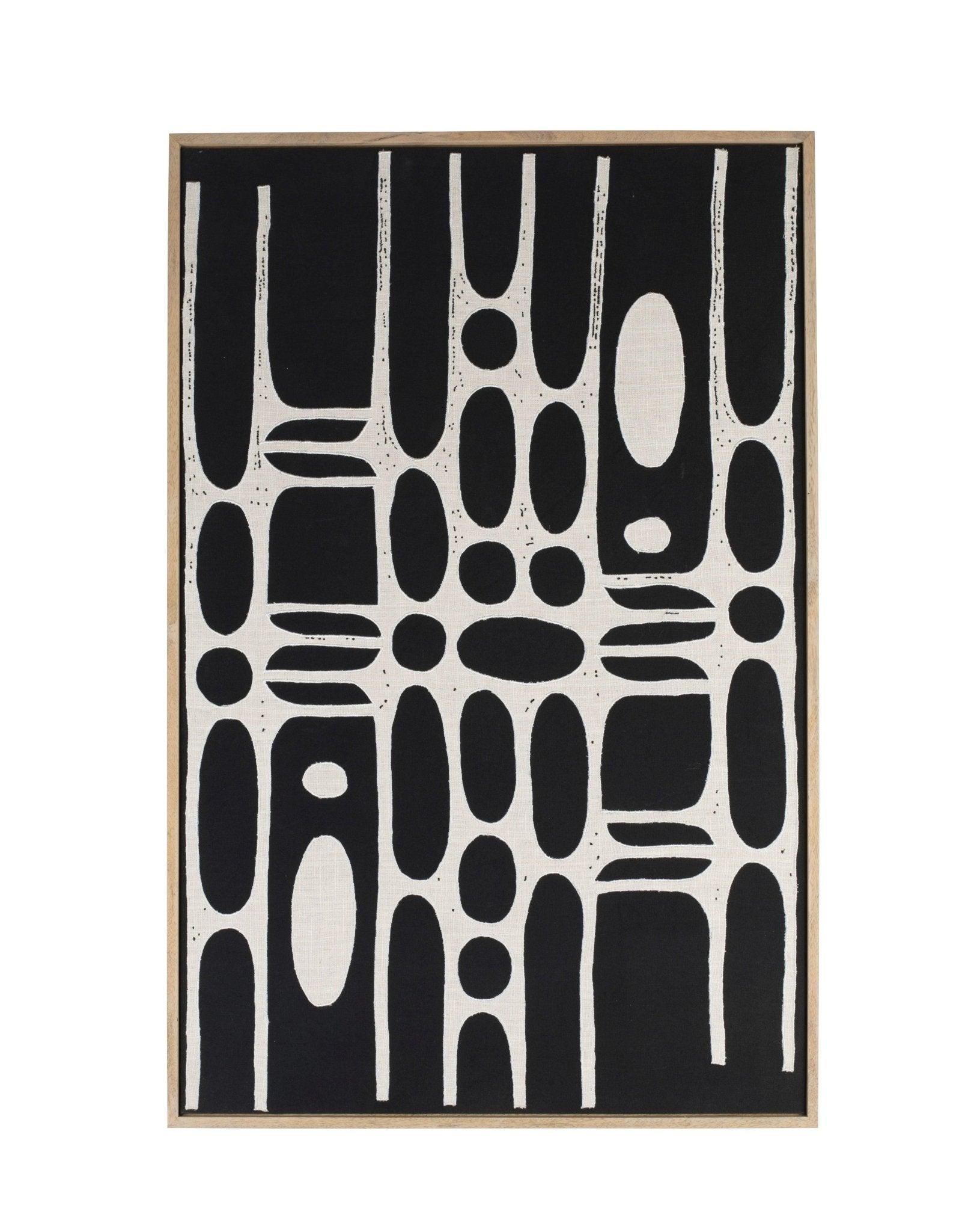 Dekoracja ścienna HALO czarna bawełna Zuiver Eye on Design