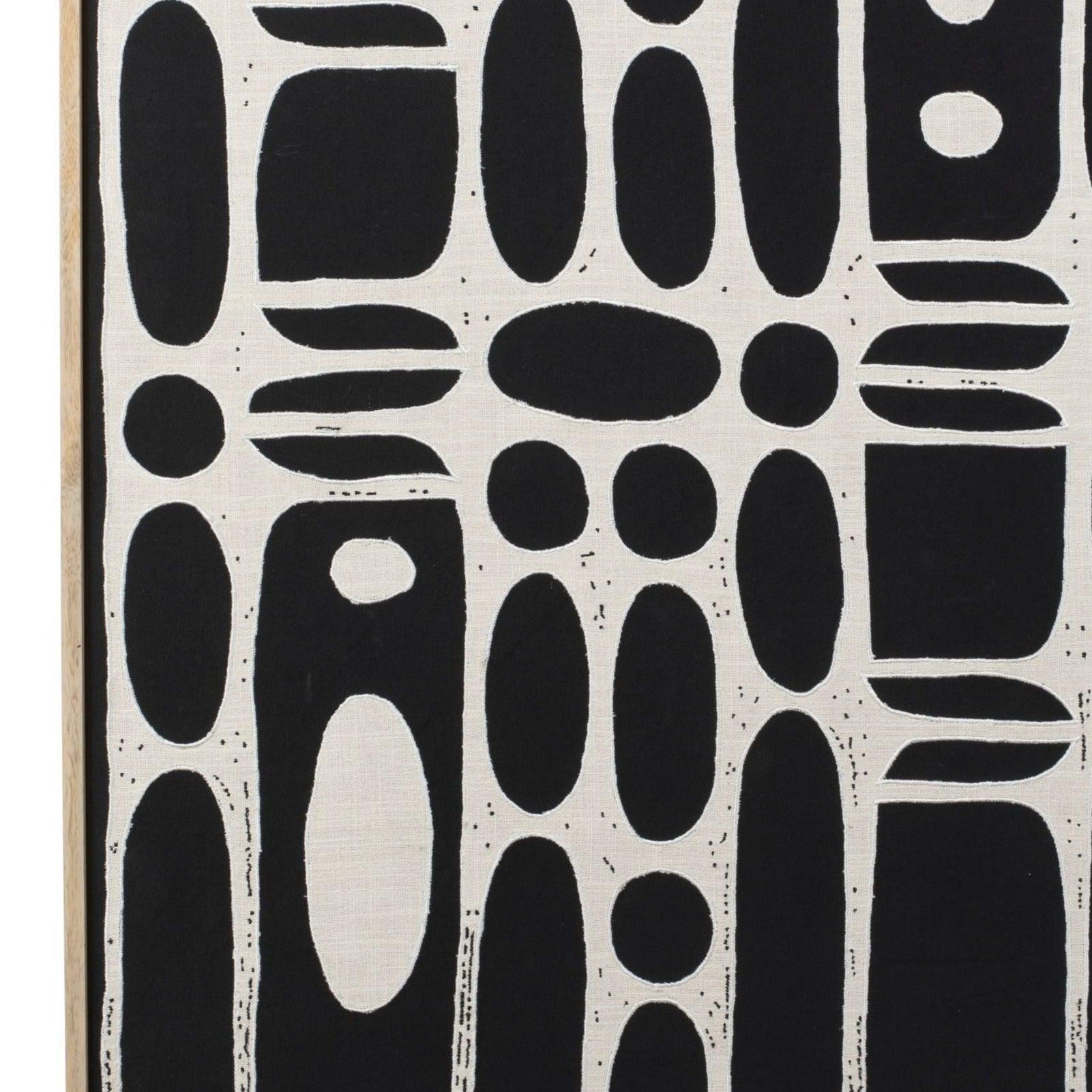 Dekoracja ścienna HALO czarna bawełna Zuiver Eye on Design