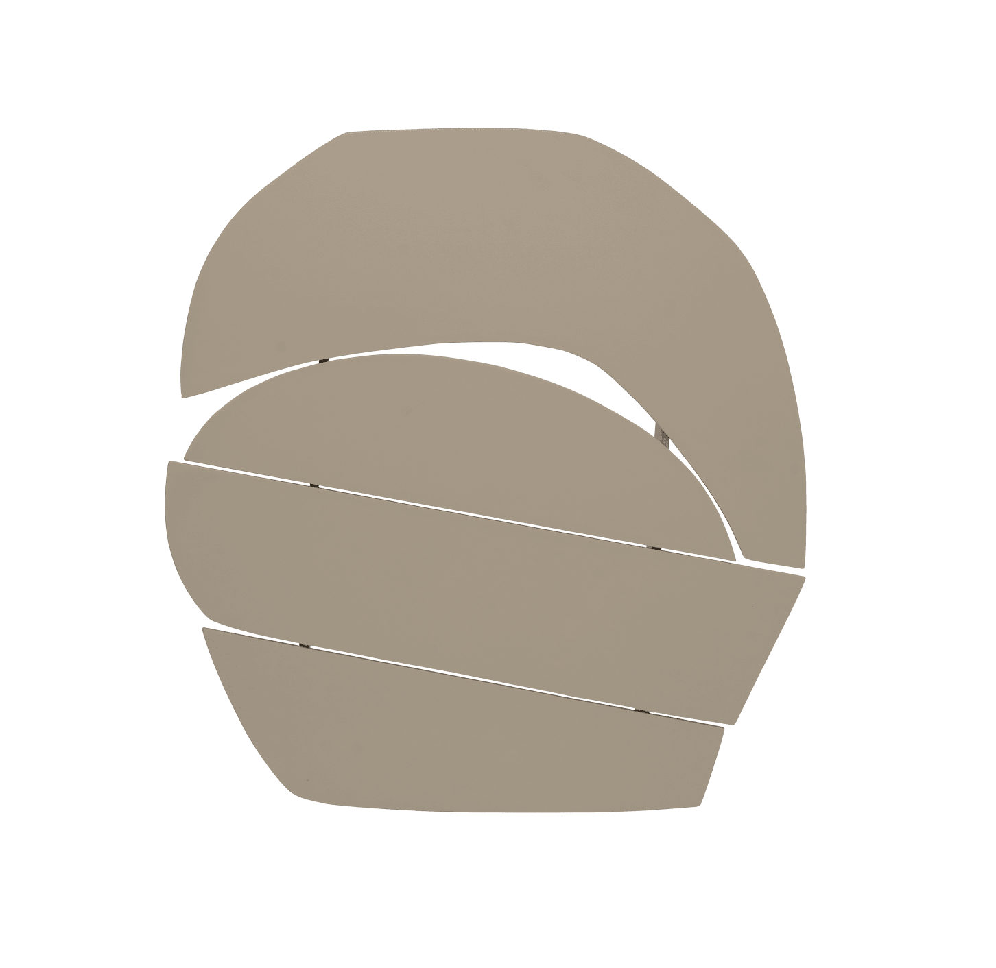 Dekoracja ścienna z drewna beżowa Urban Nature Culture Eye on Design