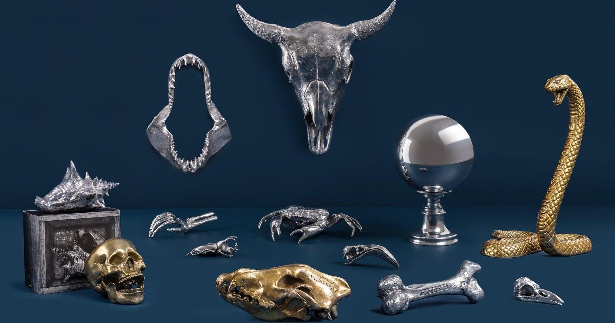 Dekoracja WUNDERKAMMER SKULL złoty Seletti Eye on Design