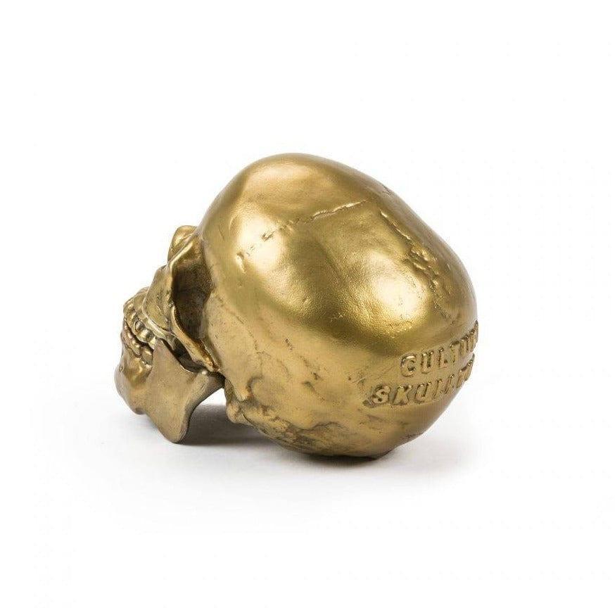 Dekoracja WUNDERKAMMER SKULL złoty Seletti Eye on Design