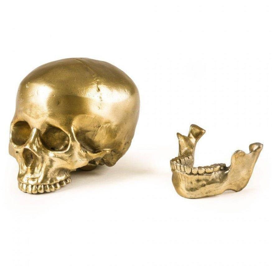 Dekoracja WUNDERKAMMER SKULL złoty Seletti Eye on Design