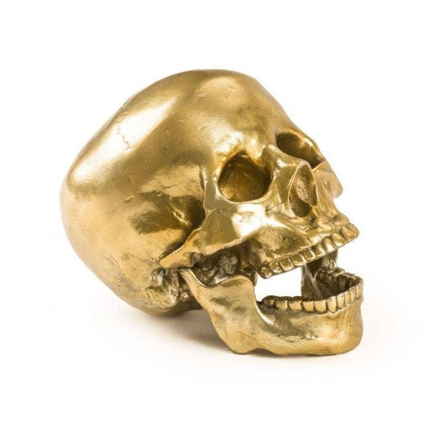 Dekoracja WUNDERKAMMER SKULL złoty Seletti Eye on Design