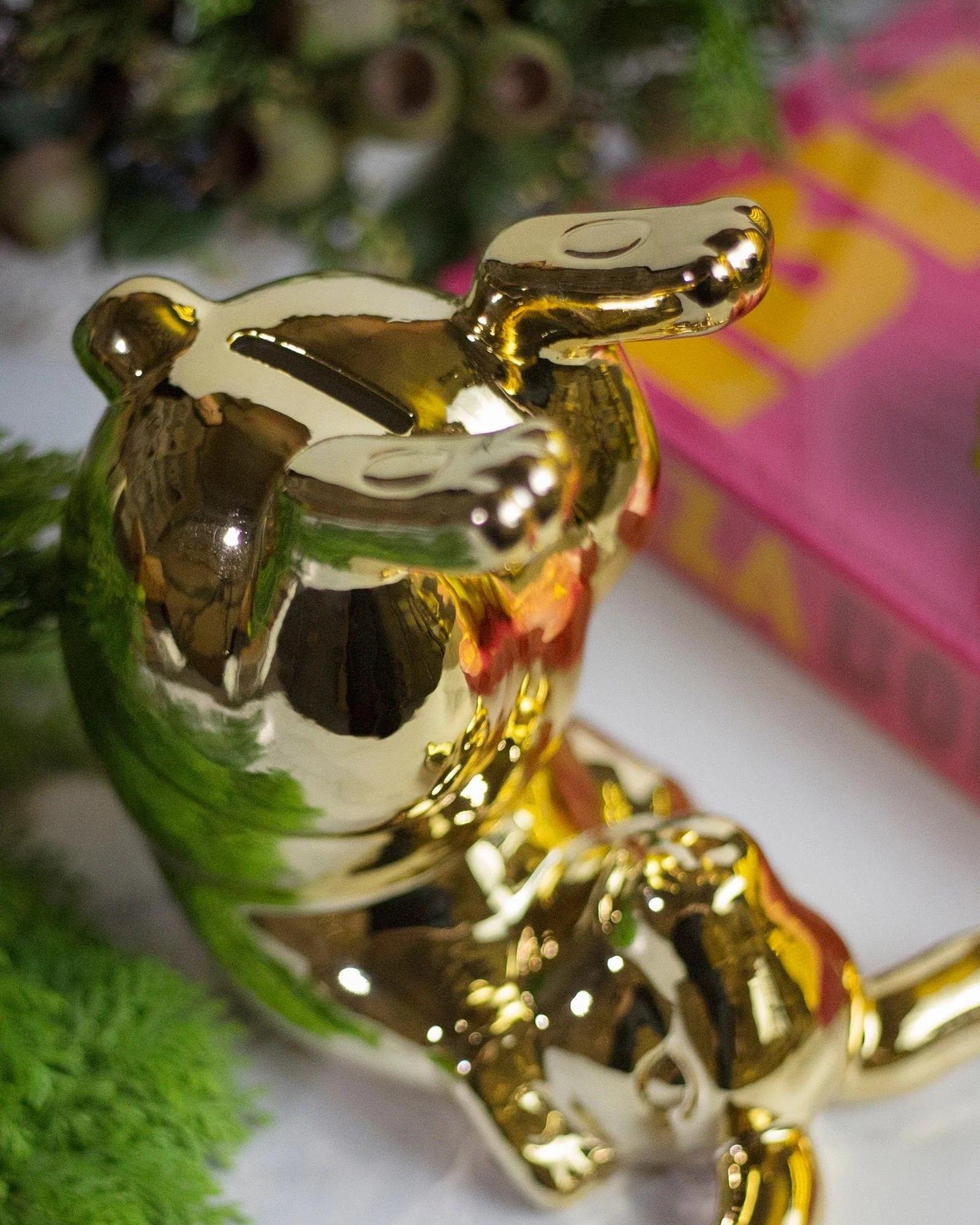 Dekoracyjna skarbonka BUNNY BUM złoty Pols Potten Eye on Design