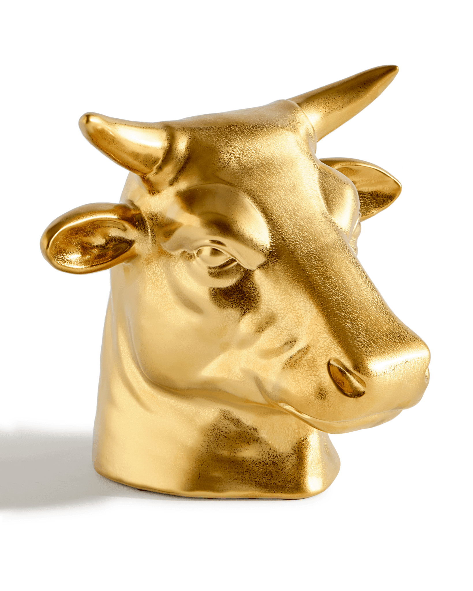 Dekoracyjna skarbonka DON'T EAT ME, SAVE ME - COW złoty Pols Potten Eye on Design