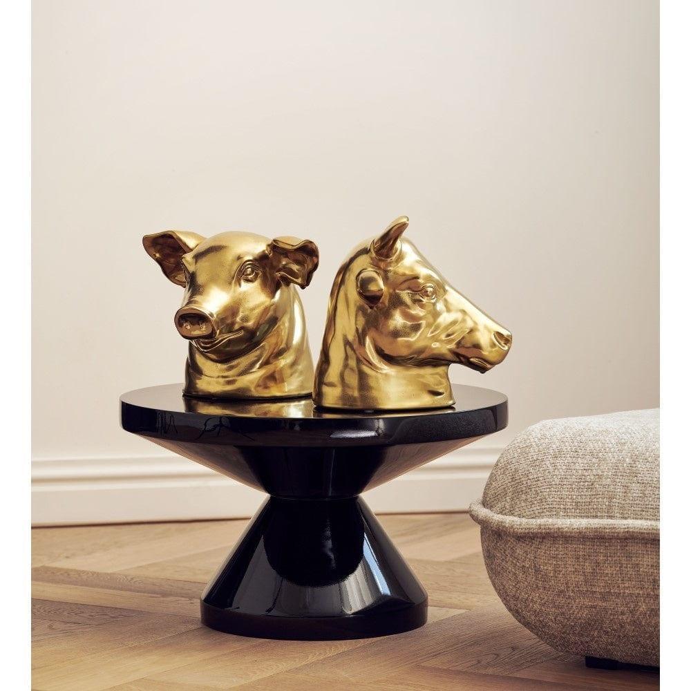 Dekoracyjna skarbonka DON'T EAT ME, SAVE ME - PIG złoty Pols Potten Eye on Design