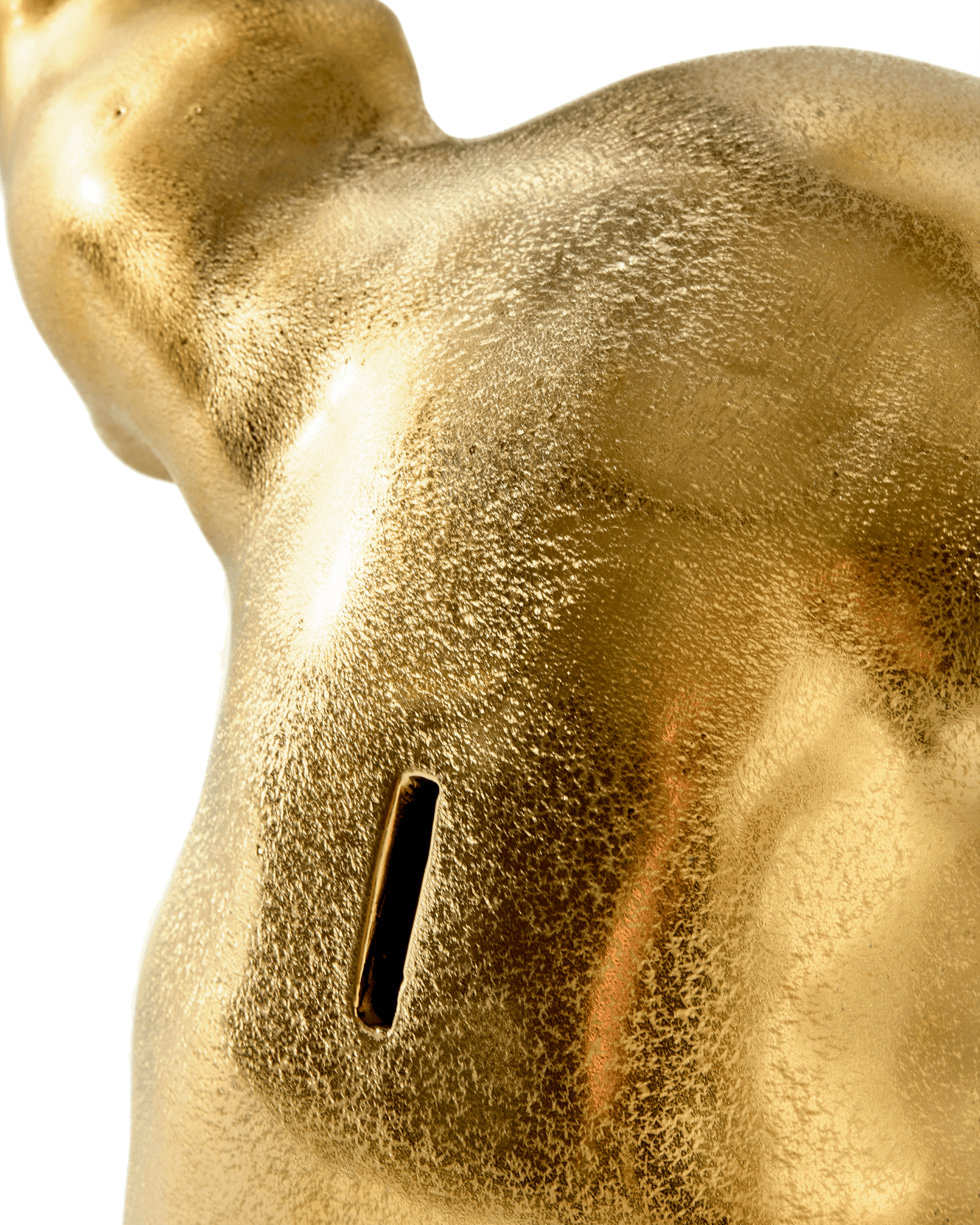 Dekoracyjna skarbonka DON'T EAT ME, SAVE ME - PIG złoty Pols Potten Eye on Design