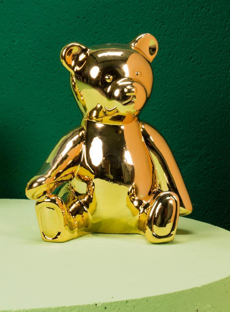 Dekoracyjna skarbonka TEDDY złoty Pols Potten Eye on Design