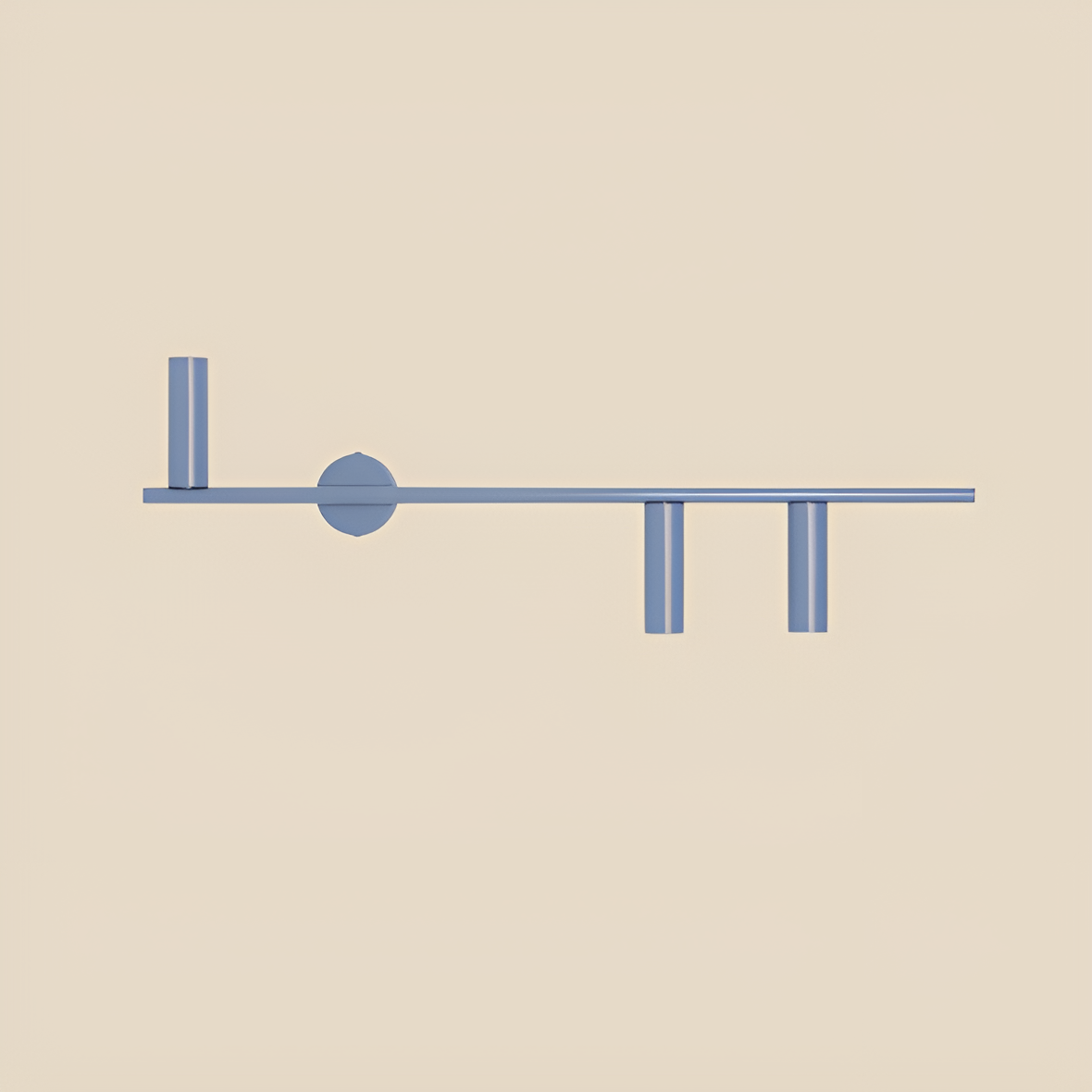 Rechtermuur lamp TREVO TRIO blauw