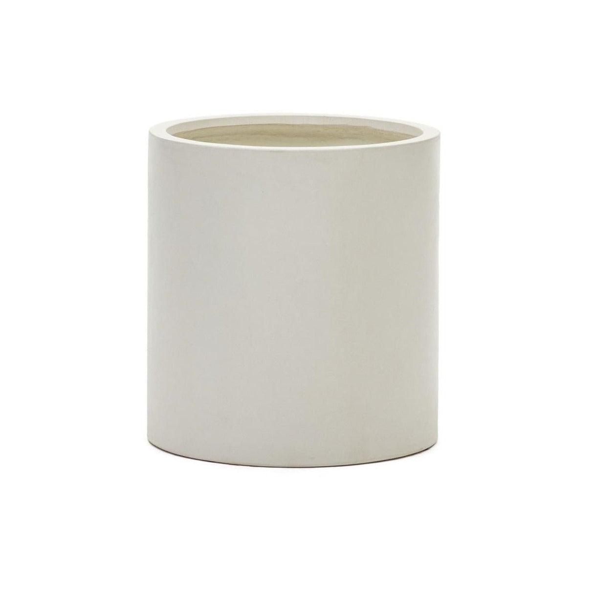 Donica ogrodowa okrągła AIGUABLAVA biały cement La Forma Ø52x55 cm Eye on Design