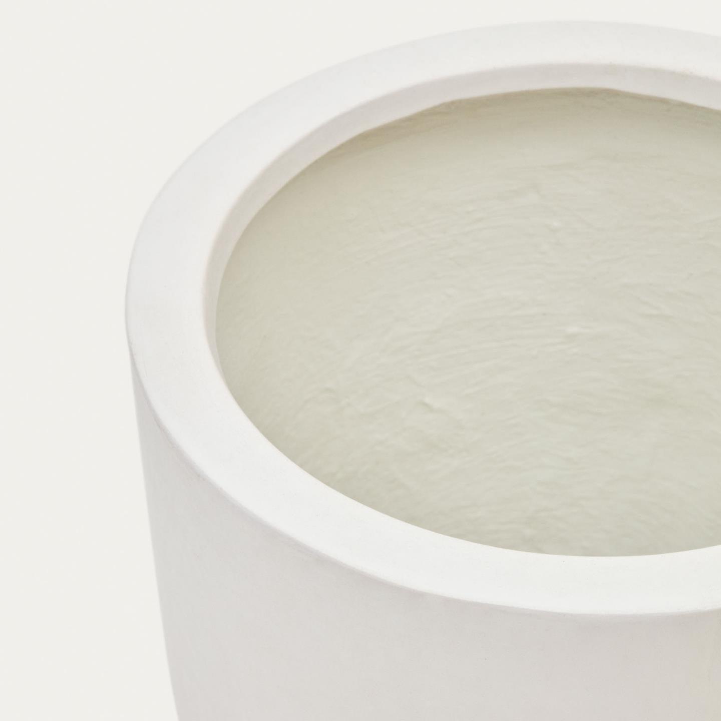 Donica ogrodowa smukła AIGUABLAVA biały cement La Forma Eye on Design