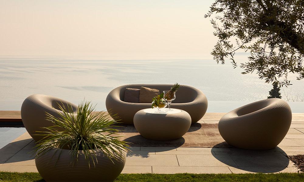 Buitenbank NAMI terracotta