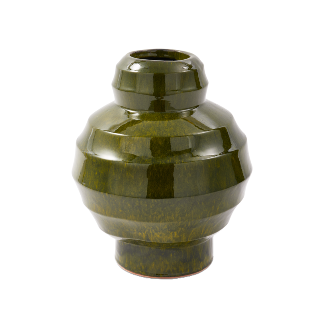 SUMO PLANT POT vase dark green
