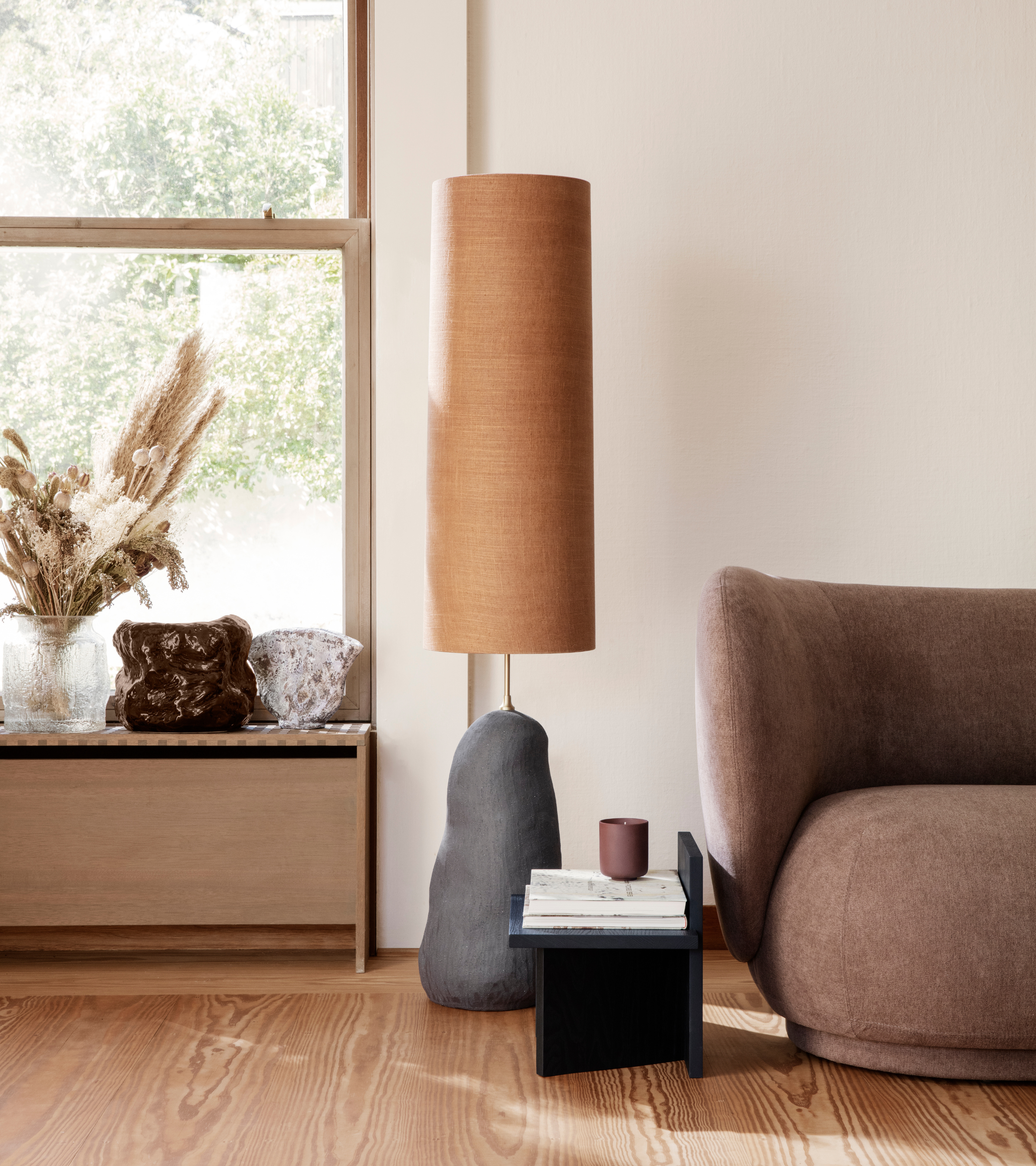 Lange ECLIPSE lampenkap curry