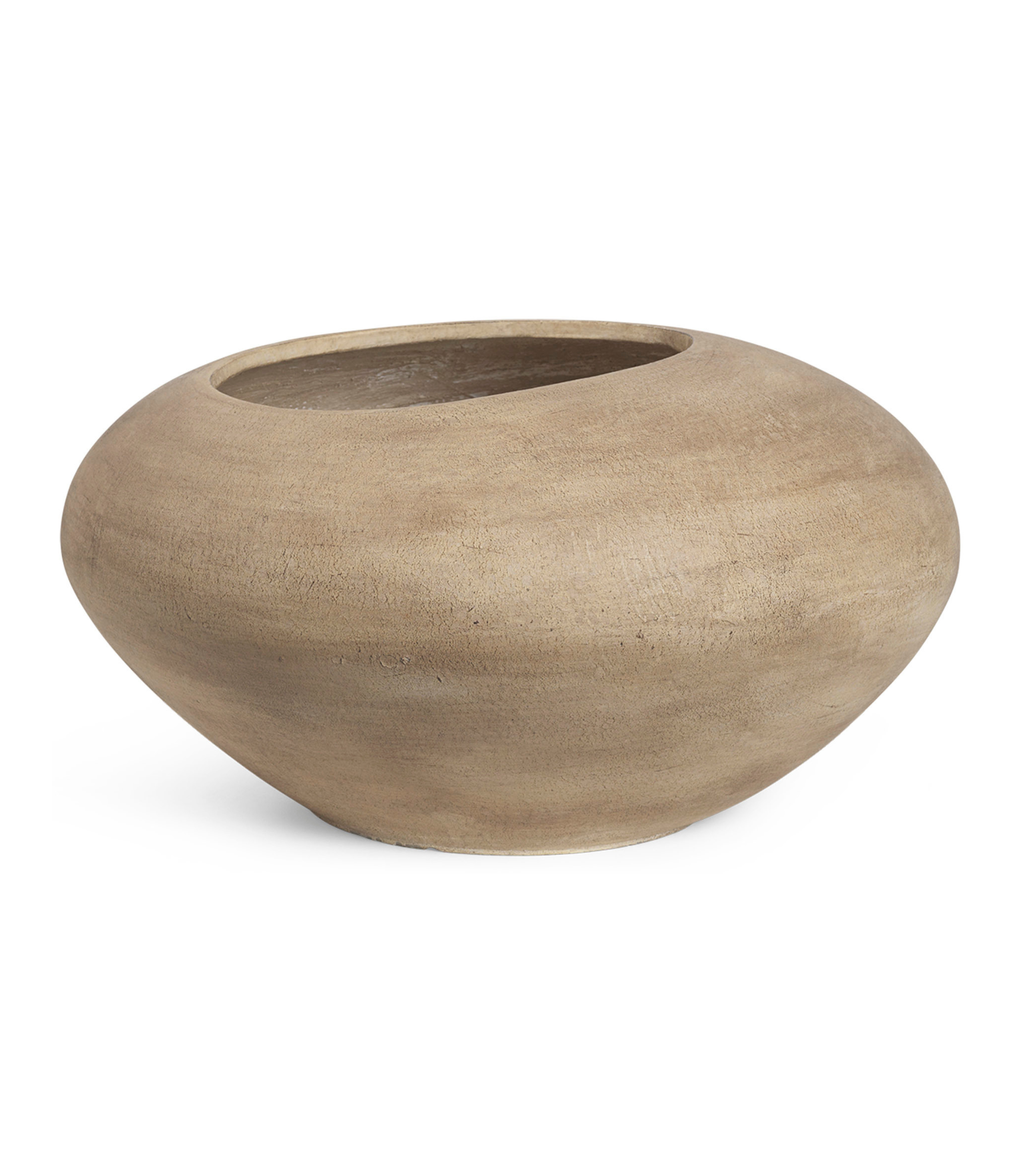 DODU Blumentopf aus braunem Zement