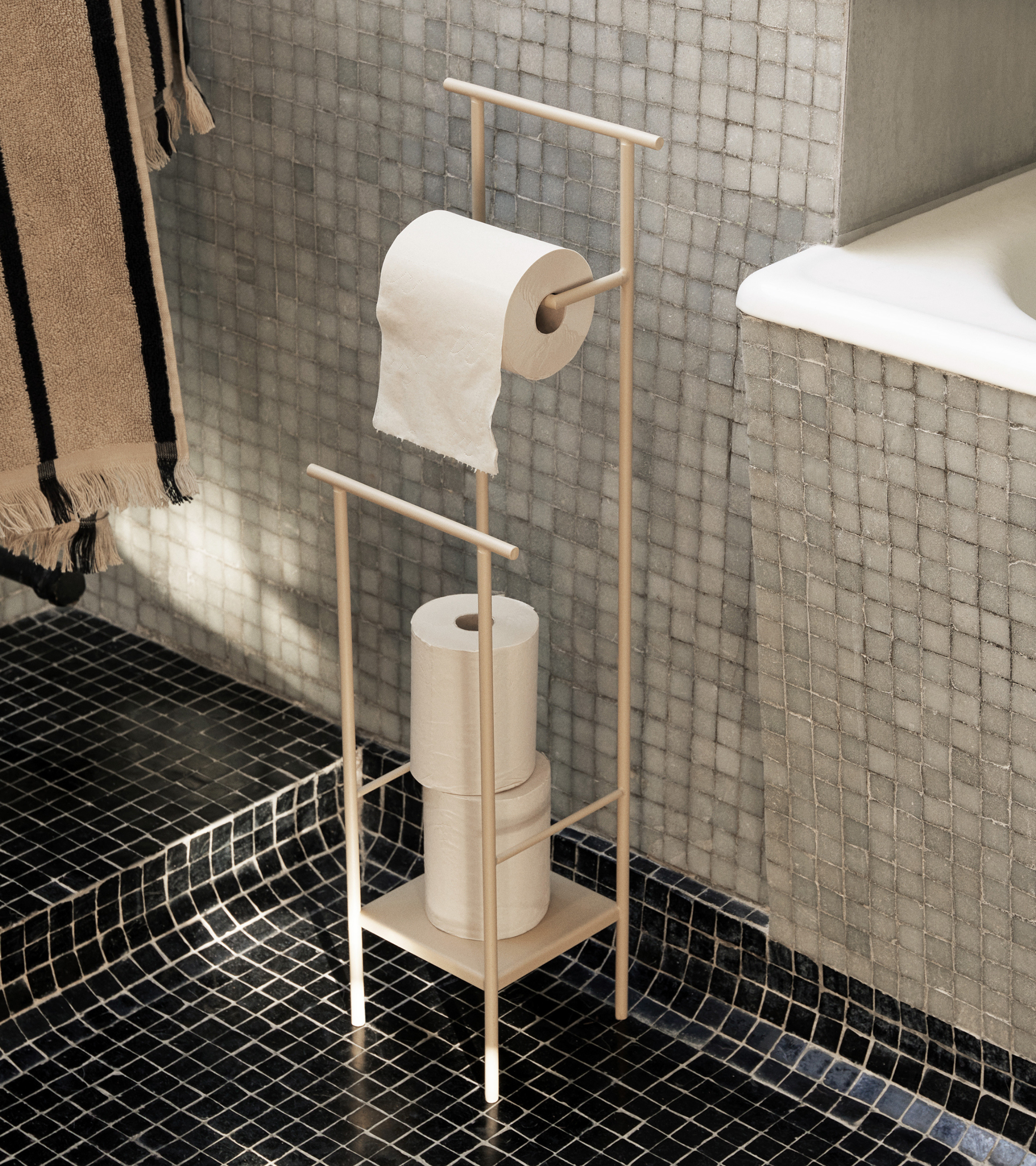 Papierhouder DORA beige