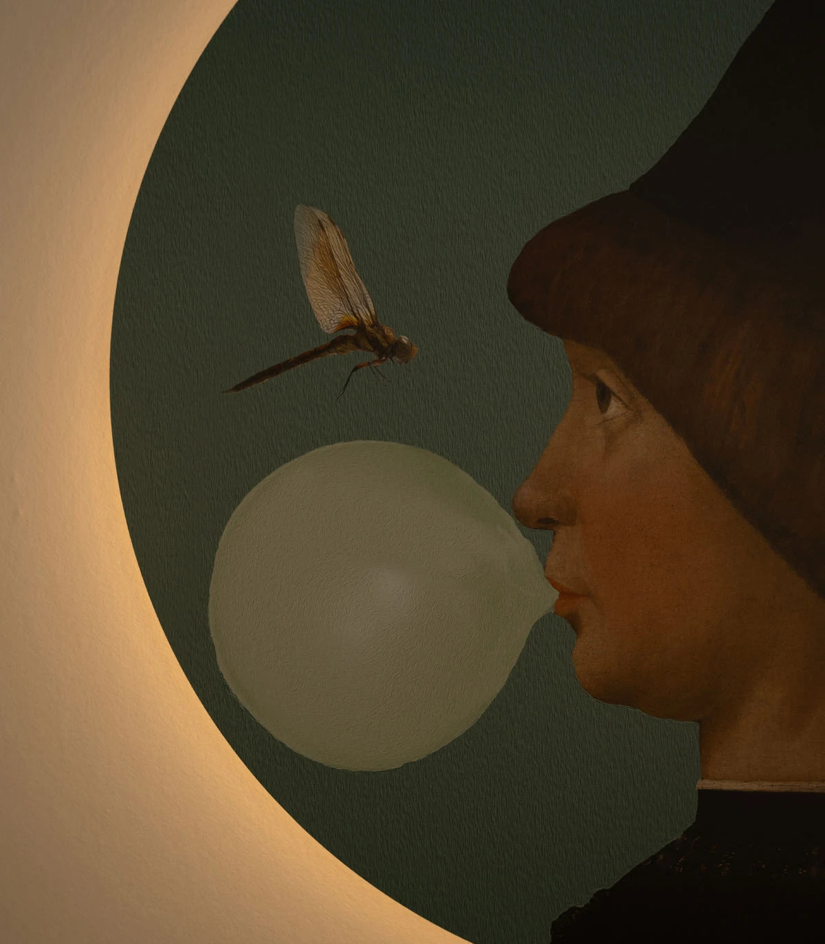 Wall Lamp DOTS LIGHTING - BOY AND DRAGONFLY green