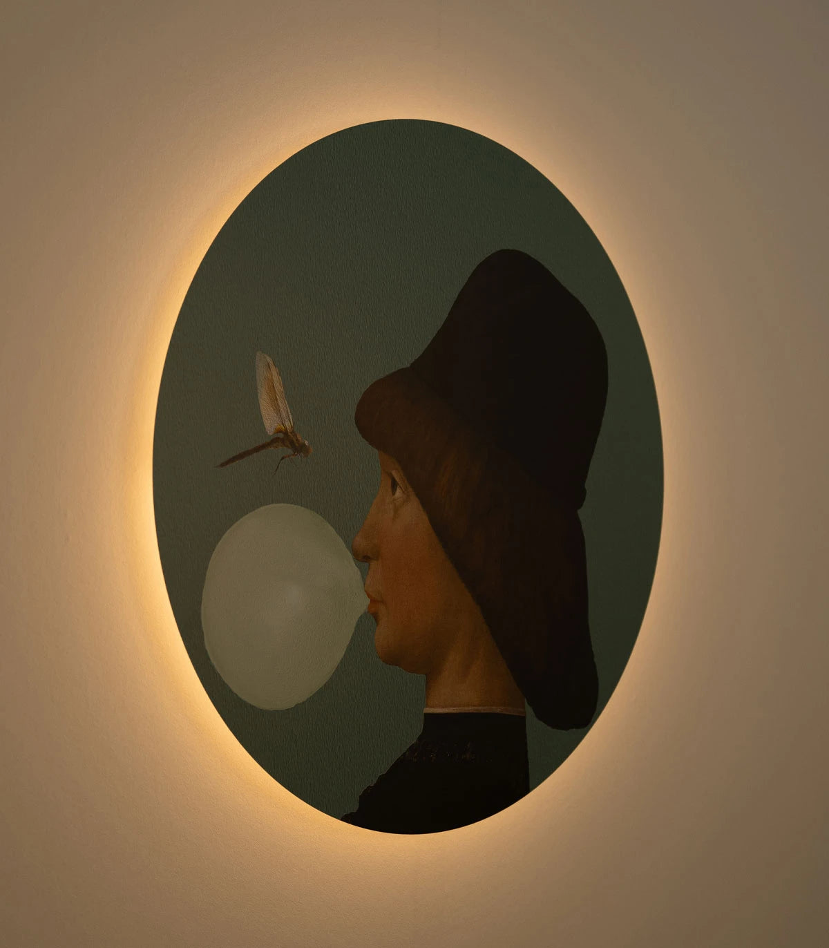 Wall Lamp DOTS LIGHTING - BOY AND DRAGONFLY green