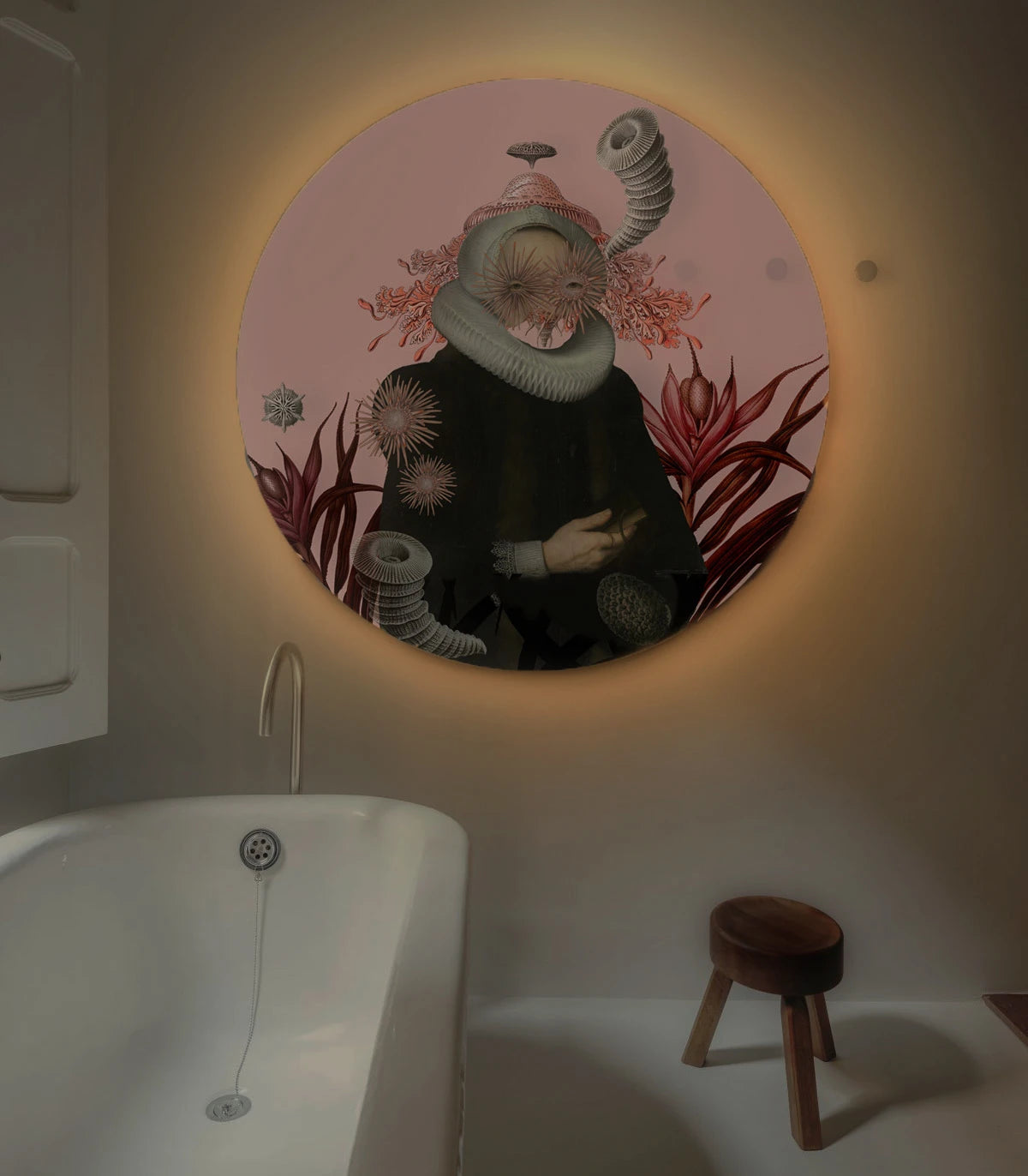 Wandlamp DOTS LIGHTING - LADY MEDUSA roze