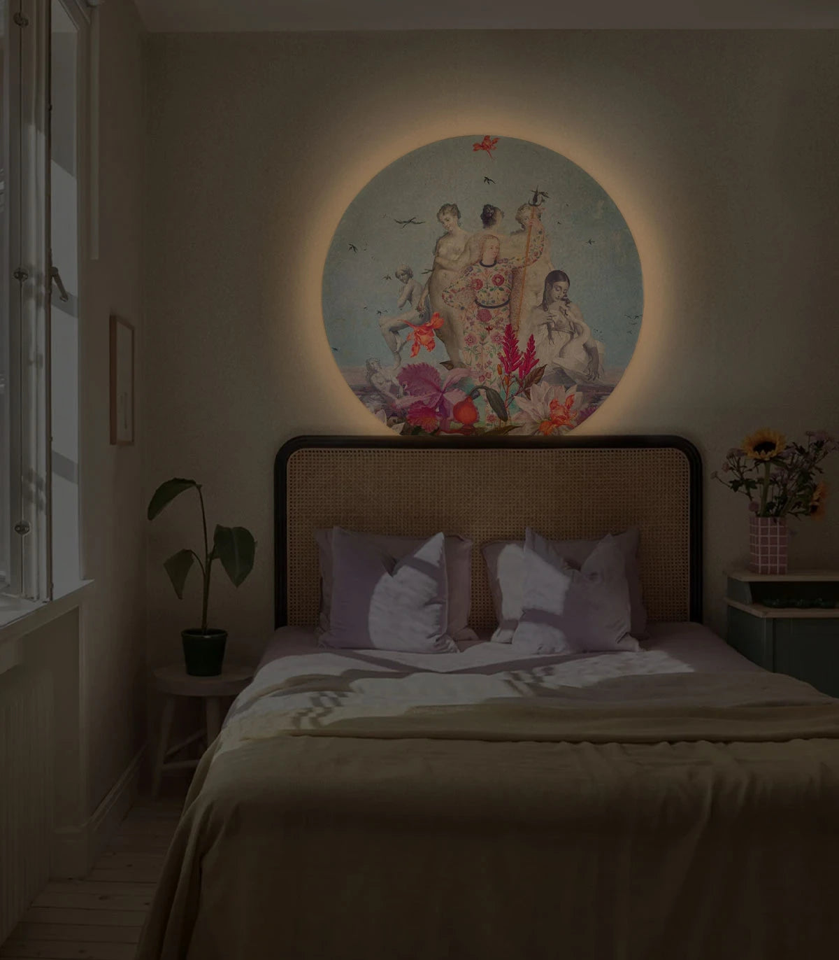 Wandlamp DOTS LIGHTING - VROUWENDAG blauw