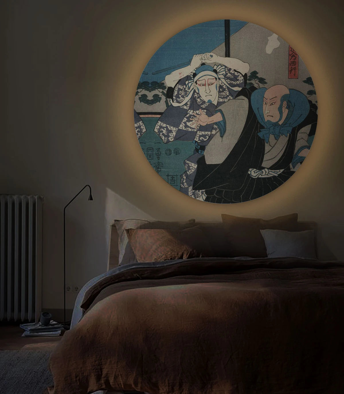 Wandleuchte DOTS LIGHTING - ZEN WARRIORS dunkelblau