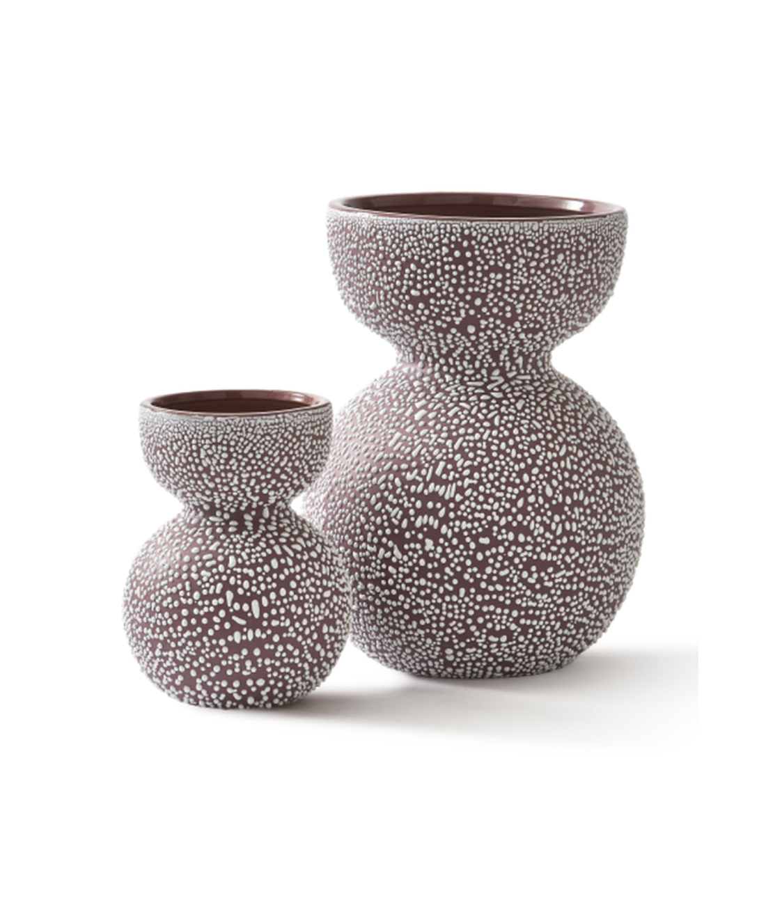 BOOLB DOTS Vase braun