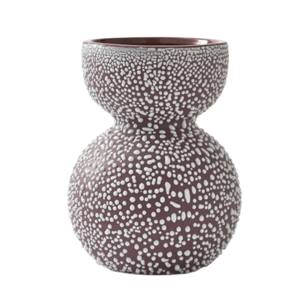 BOOLB DOTS Vase braun