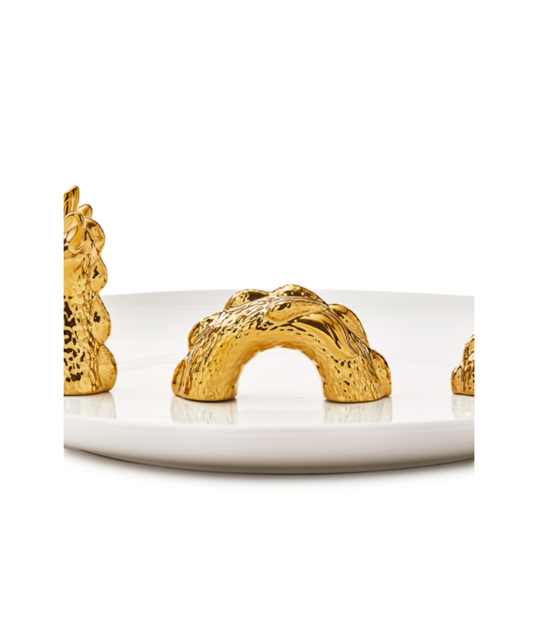 Decorative plate DRAGON gold