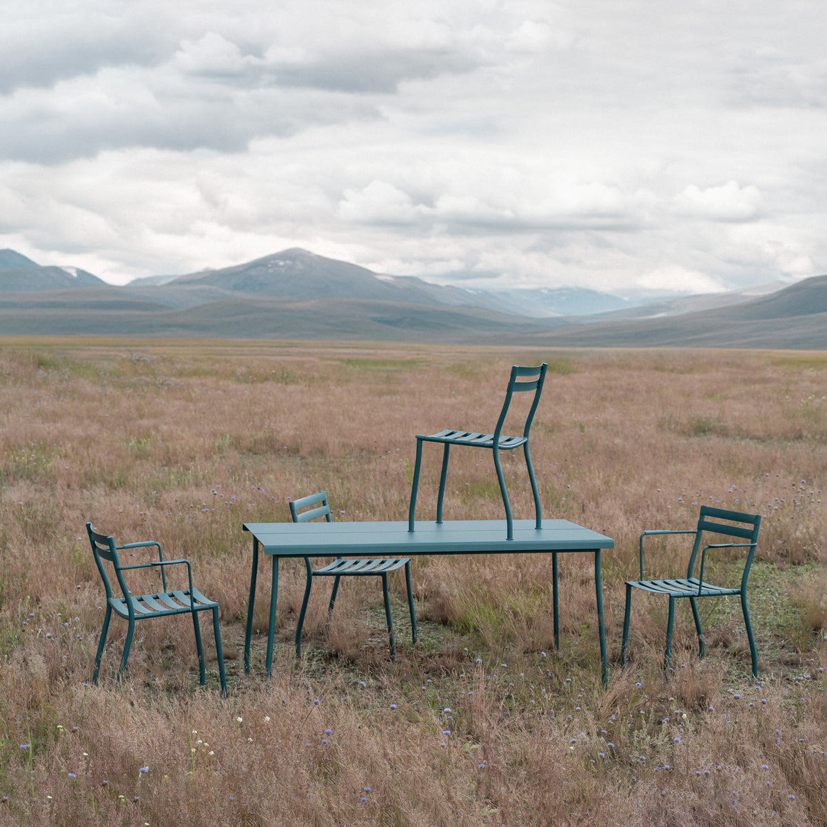 A set of garden chairs Flander galvanized steel