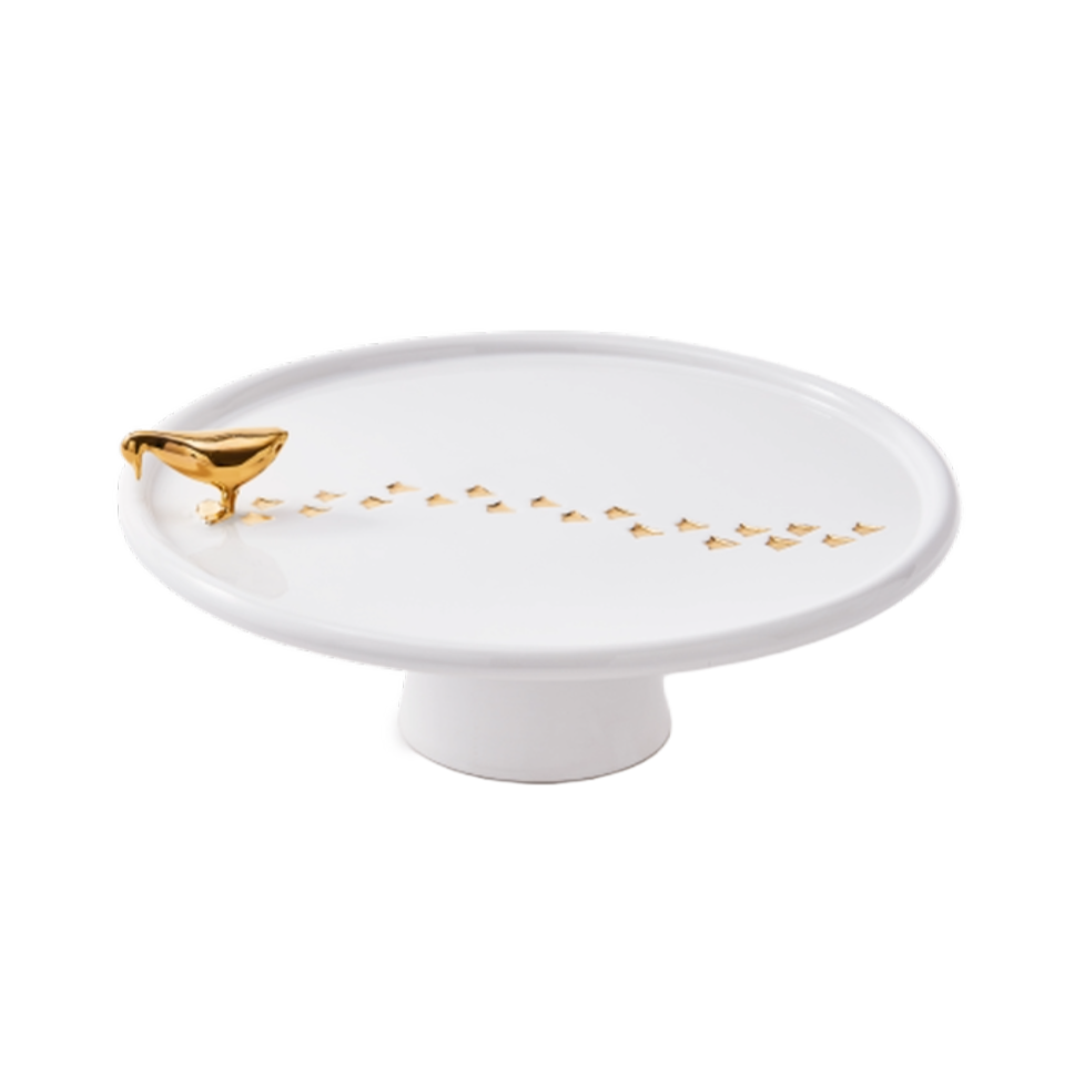 WALKING DUCK Teller weiß